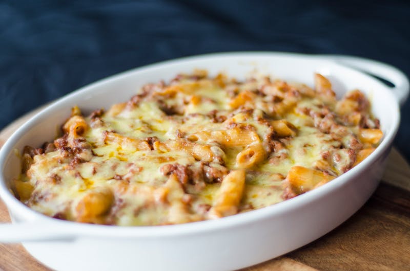 Creamy mac and cheese comfort side dish