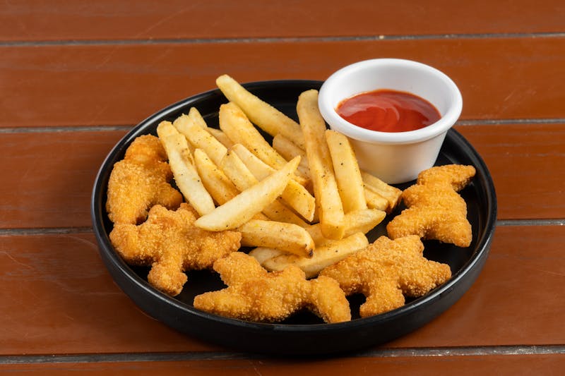 Kids meal tender with fries and juice box